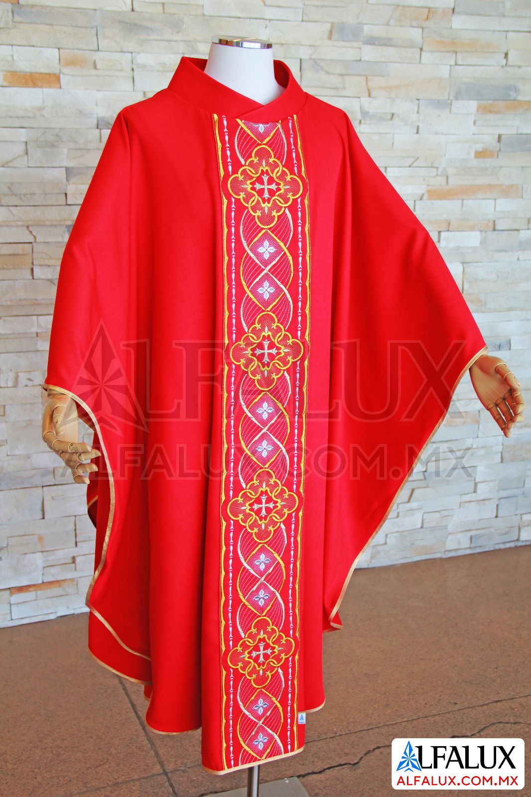 02 ROYAL  Casulla Alfalux Central Rojo 393 (6)